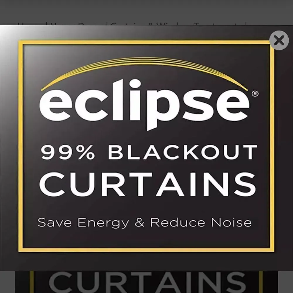 NEW!! Eclipse Hazel Geo Harbor Blackout Grommet Curtain Panel Geometric
